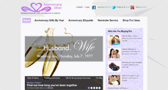 Desktop Screenshot of anniversaryideas.co.uk